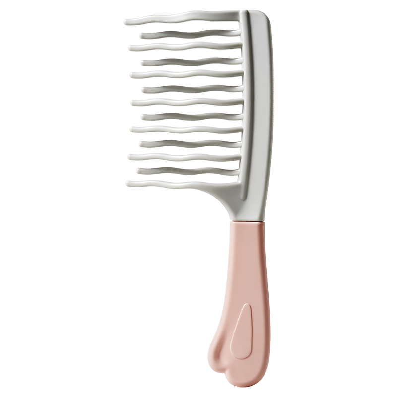 Creative art宽齿卷发梳双排波浪齿女士烫发后专用造型梳宿舍家用卷发打理头梳