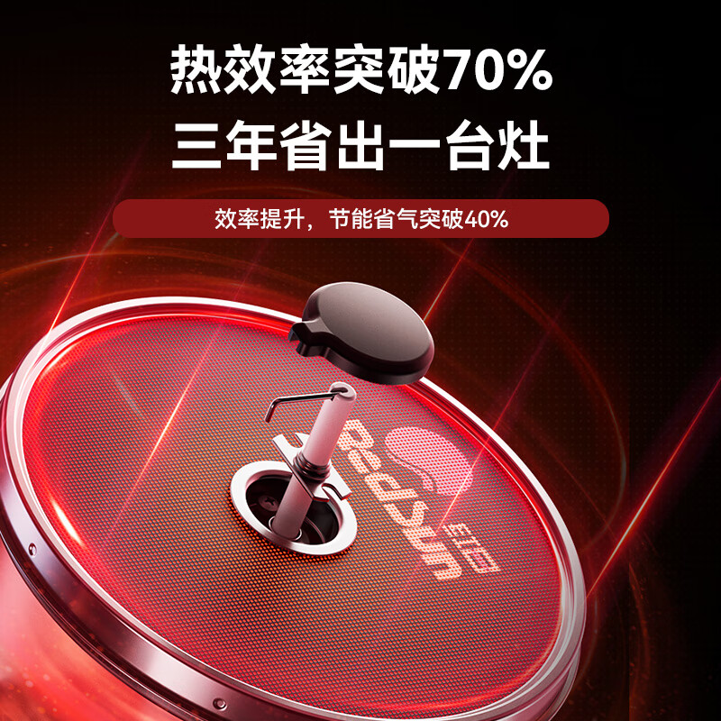 红日(RedSun)定时猛火聚能红外线燃气灶具高热效率家用一级能效节能省气 70%高热效率免改孔定时爆炒红外灶DB10 天然气