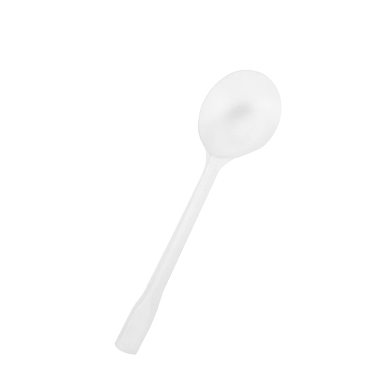 簡(jiǎn)愛生活一次性勺子磨砂勺 簡(jiǎn)裝50只透明金龜勺 加厚粥勺飯勺湯勺甜品勺