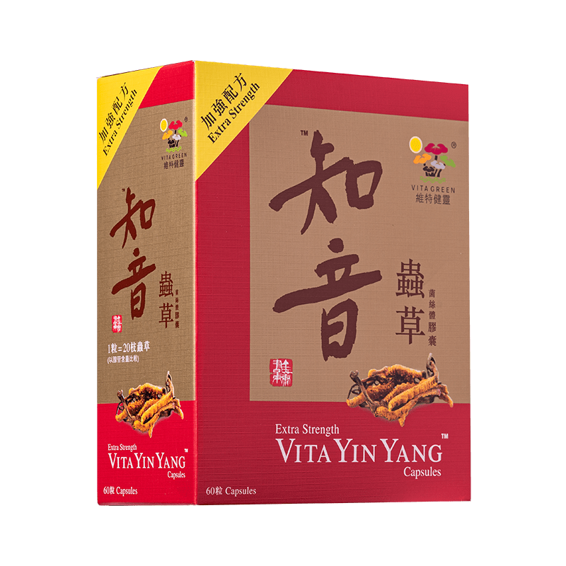 维特健灵知音虫草胶囊冬虫夏草菌丝体菌粉补肺益气礼品送长辈送礼 60粒/盒
