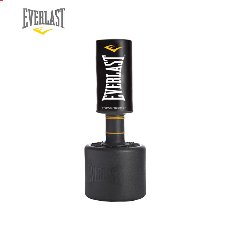 EVERLASTPOWERCORE 拳擊訓(xùn)練沙袋拳靶不倒翁發(fā)泄家用拳館用沙袋 黑色立體沙袋