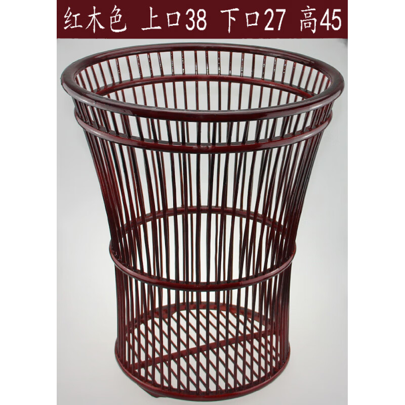 竹編毛巾筐 酒店竹編收納筐 客房毛巾筐 賓館布草筐  竹編洗衣簍 紅木色