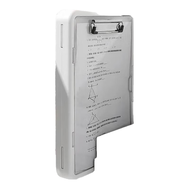 快力文A4多功能文件夾雙層大容量資料試卷書(shū)夾樂(lè)譜小學(xué)初中學(xué)生寫(xiě)字墊板檔案盒資料盒透明資料收納冊(cè) 【雙層大容量】奶油黃