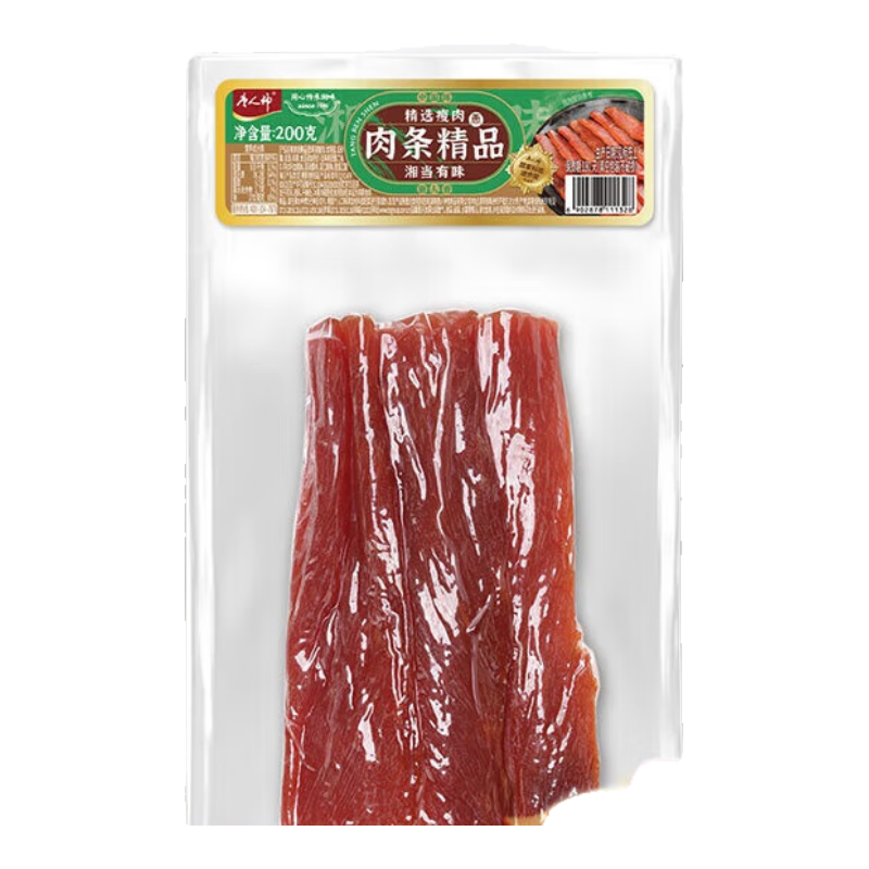 唐人神肉條精品200g 湖南地方特產(chǎn)廚房餐桌美食湘西咸肉瘦肉條