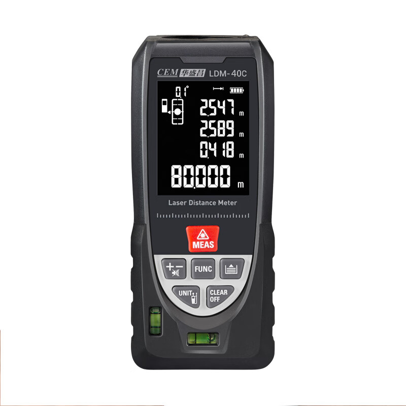華盛昌（CEM）LDM-40C激光測距儀紅外線(xiàn)量房?jì)x激光尺測距儀量尺寶手持式電子尺 LDM-40C（40米）