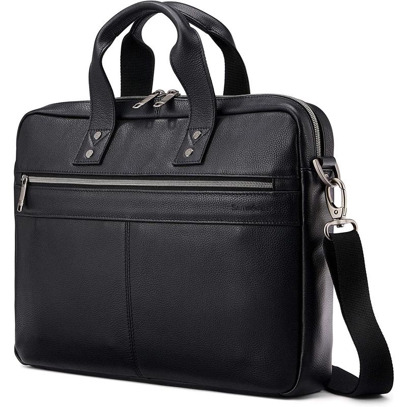 新秀麗（Samsonite）全襯墊商用電腦包適配寸筆記本輕便多功能設(shè)計(jì) Black