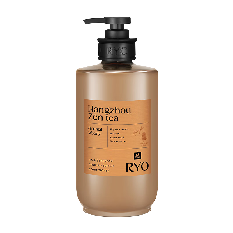 呂（Ryo）香氛呂杭州禪茶香護(hù)發(fā)乳580ml 控油蓬松護(hù)發(fā)素持久留香