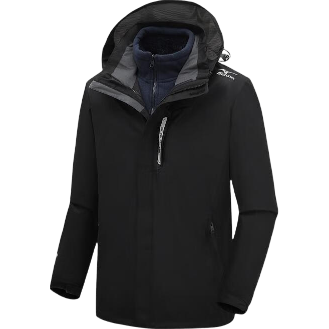 美津浓户外冲锋衣男女三合一防风防水夹克外套秋情侣登山服