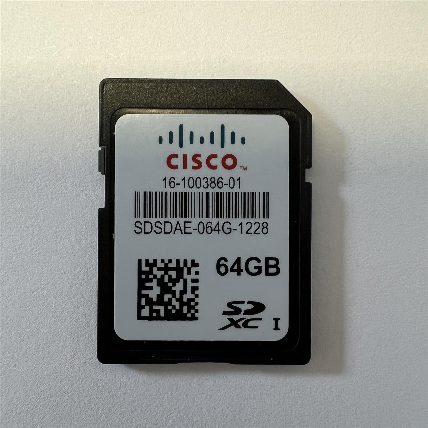 原装CISCO思科 SD 64G工业级宽温存储卡相机工控机服务器SDXC大卡 思科工业级SDXC卡64GB 官方标配