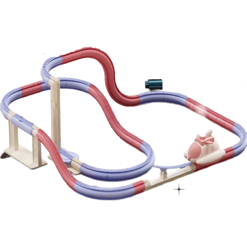 淘嘟嘟（Taodudu）兒童蒸汽飛船玩具電動火車軌道男孩益智闖關(guān)大冒險女孩生日禮物