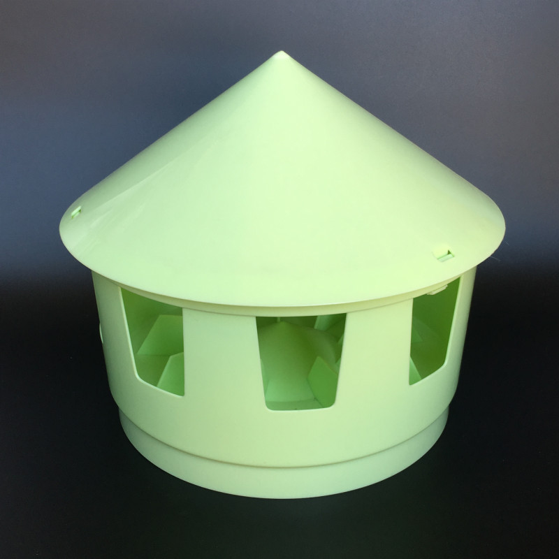 鸽子用品用具砂盒沙盒多功能食盒鸽子食槽信鸽用品 浅绿色 9孔大沙盒