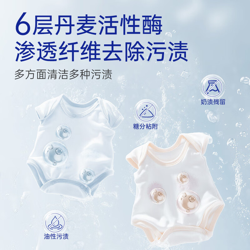 露安适(Lelch)婴儿植萃酵素洗衣液 新生儿宝宝洗衣液 抑菌除螨 温和洗涤 去奶渍 婴儿植萃酵素洗衣液 2L