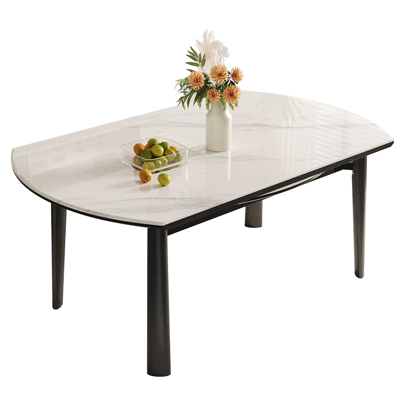 帕沙曼國貨補貼微晶石餐桌椅現(xiàn)代簡約家用小戶型伸縮折疊可變圓桌 6124Y 拼色餐椅*4 張(6106Y)