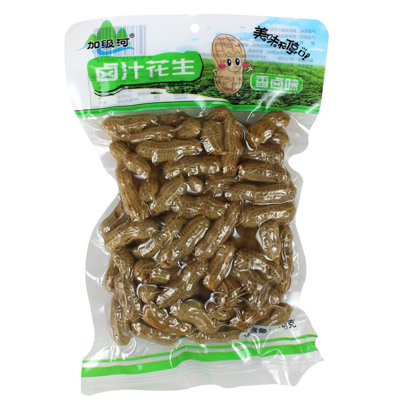 加級河鹵汁花生408gX10袋整箱香辣水煮花生帶殼即食零食香鹵味 香鹵味花生408gx5袋