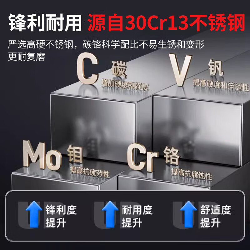 兴刃阳江菜刀家用切片刀砍骨刀锻打刀具不锈钢厨房斩切刀切片两用刀 实木斩切刀