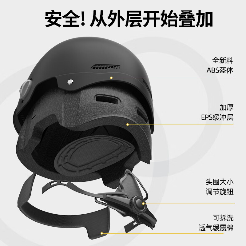 凤凰（Phoenix）头盔电动车3C认证男女士电瓶摩托车安全帽四季通用夏季防晒透气防晒半盔 3C星空灰【短透】新国标