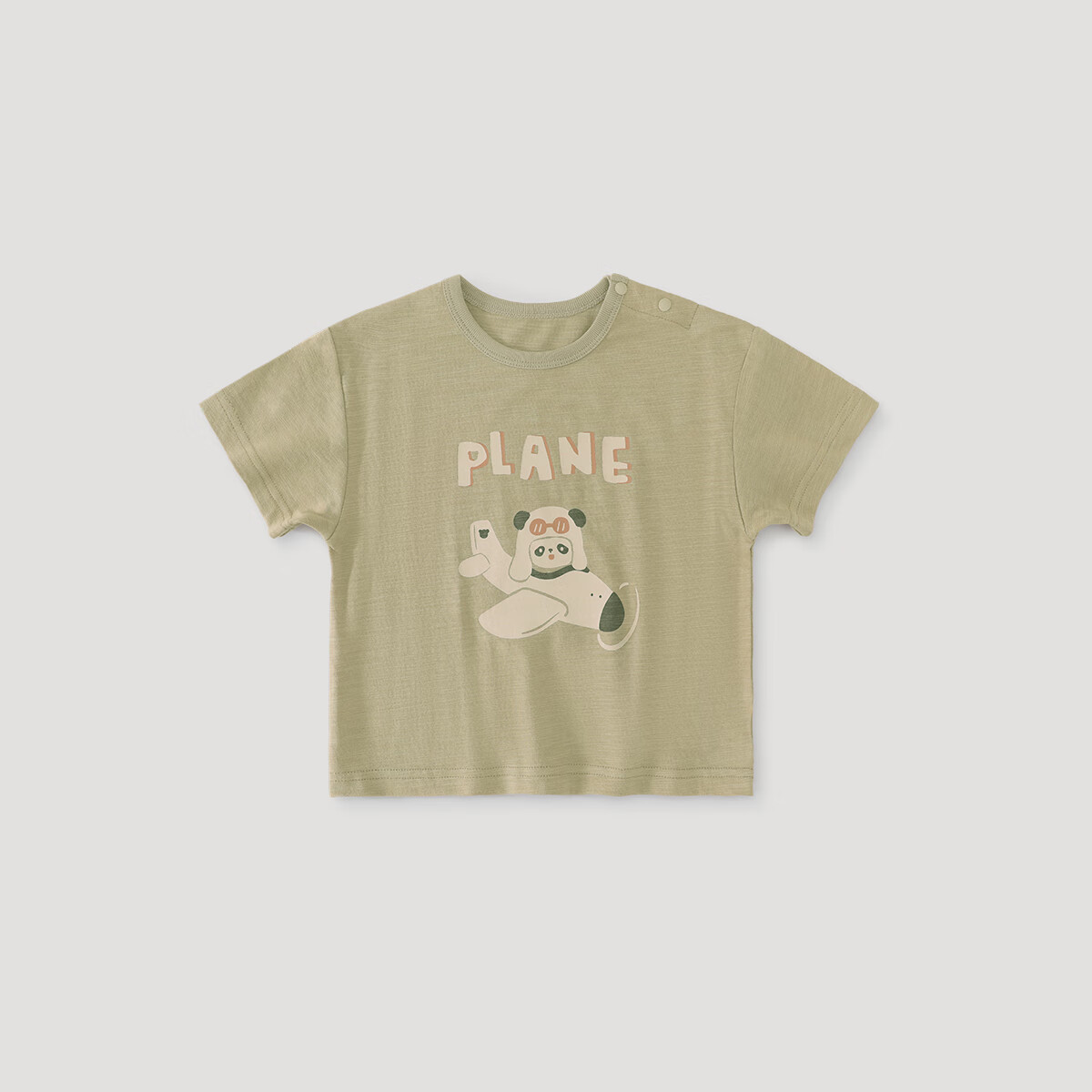 巴厘小猪男童t恤短袖夏薄款莫代尔宝宝上衣夏天婴儿体恤2025新款儿童衣服 麦麸棕 73