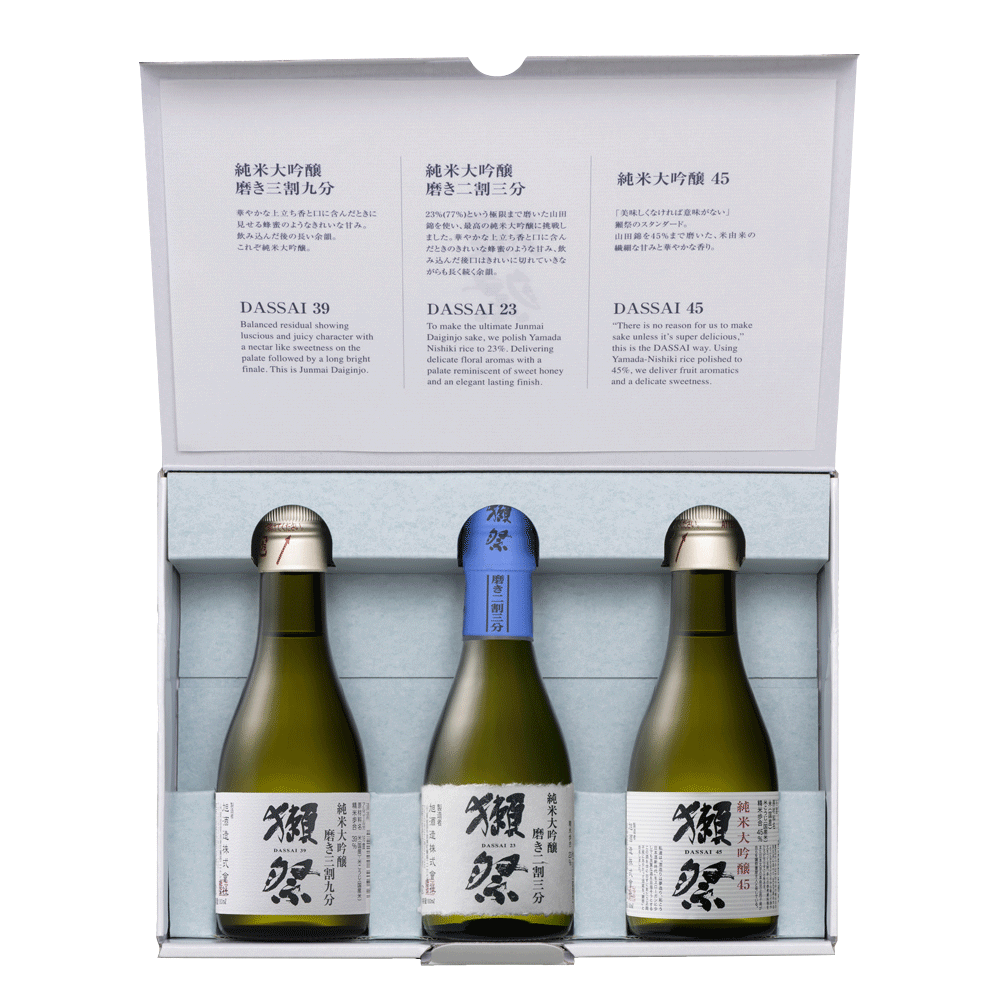 獺祭Dassai 小酒版套裝180ml*3 禮盒裝 日本清酒 原裝進(jìn)口