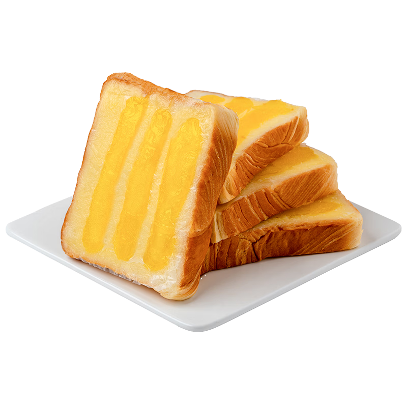 凯利来奶盖吐司黄桃味600g高颜值早餐面包蛋糕点小吃零食休闲食品