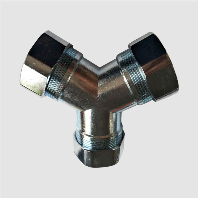 巨尔达 锌合金 y型三通软硬管连接头  jed-jd-001951h  15×15×20   