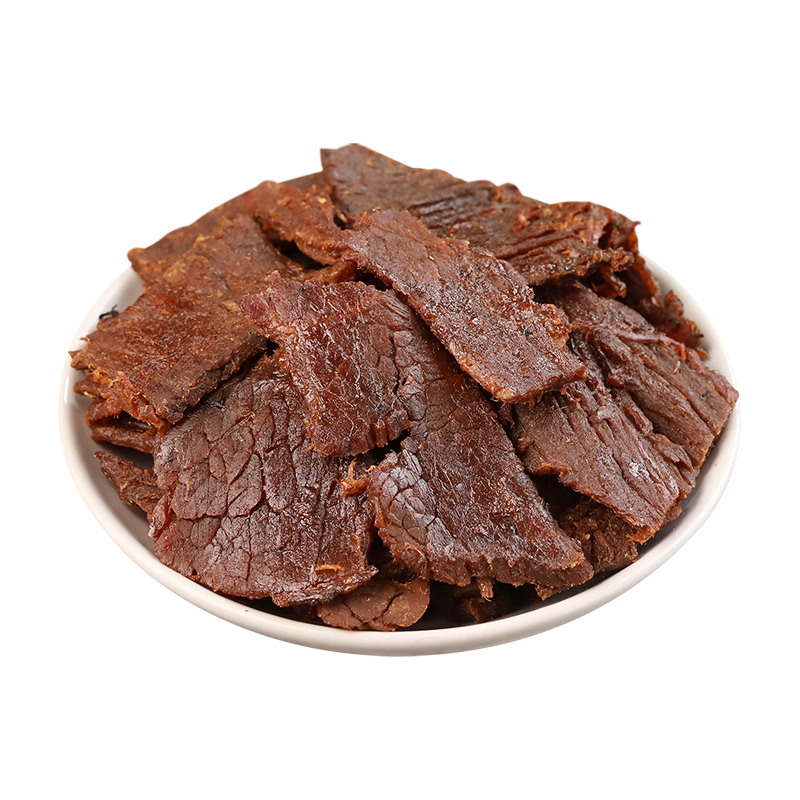 京东京造 【10包】湖岭风味古法卤牛肉干250g 手撕肉片肉脯0防腐剂零食