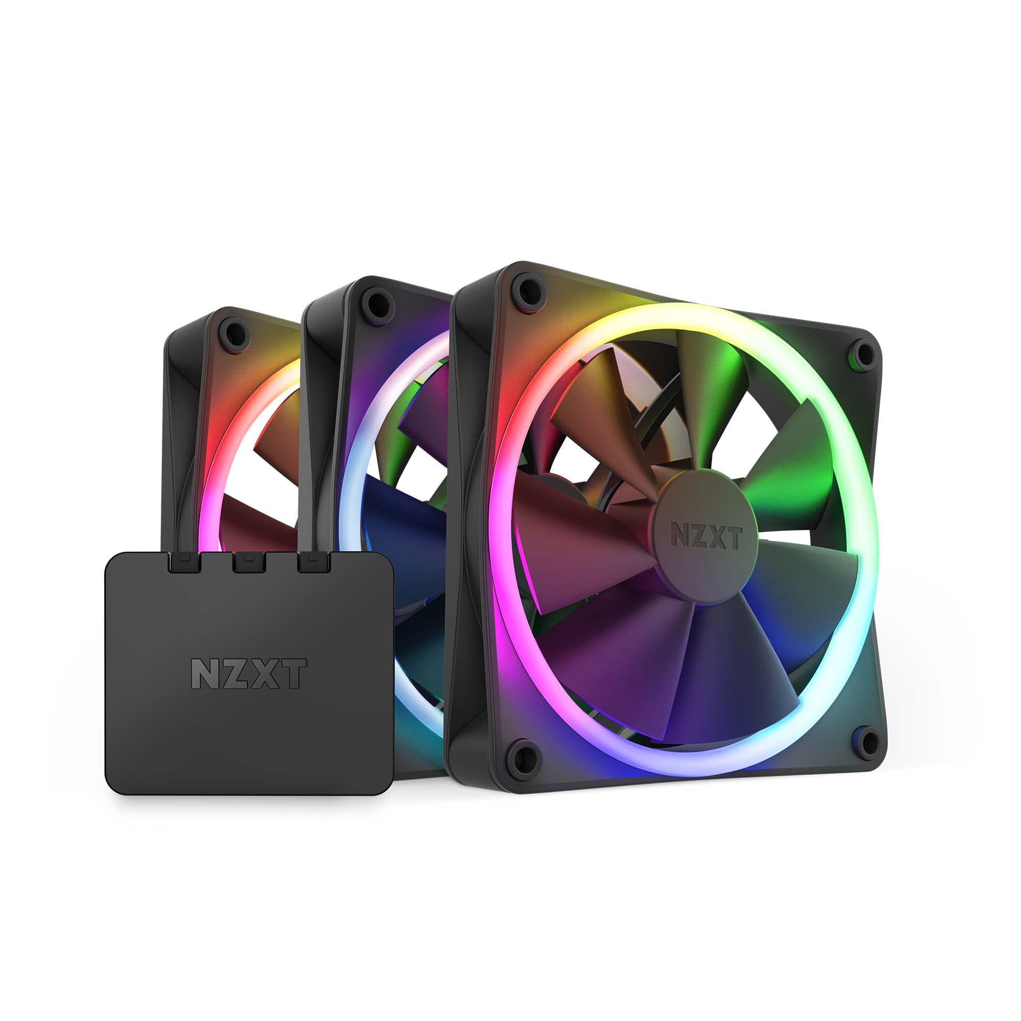 NZXT RGB電腦散熱風(fēng)扇 靜音高性能 桌面主機散熱配件