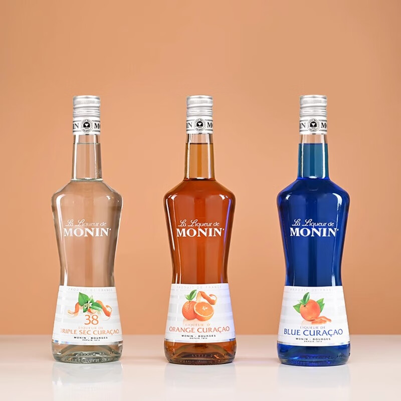 莫林蓝柑风味利口酒 700ml瓶装洋酒力娇酒调制配制莫吉托 酒精量20% 蓝柑风味