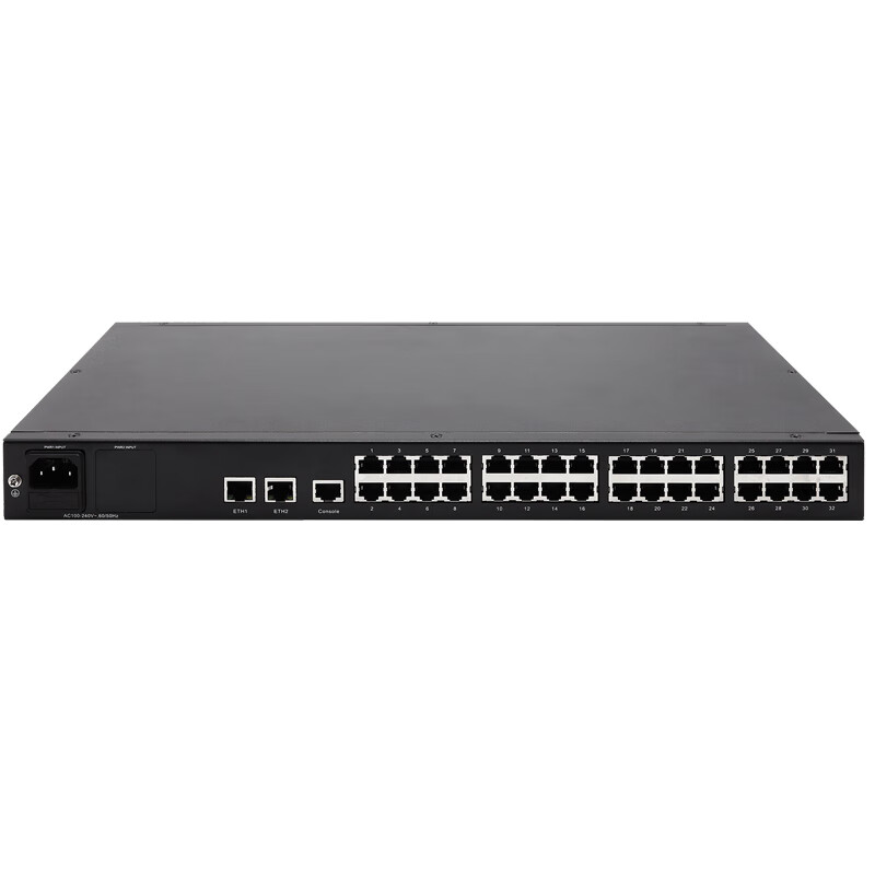 宇泰(utek)工业级32口串口服务器rs232转以太网模块TCP/IP转32口485/422双向通讯模块UT-6832-E UT-6832-E