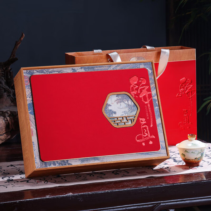大红袍肉桂乌龙茶正山小种茶叶礼盒装金骏眉红茶碧螺春送礼包邮 归真正山小种50包一盒