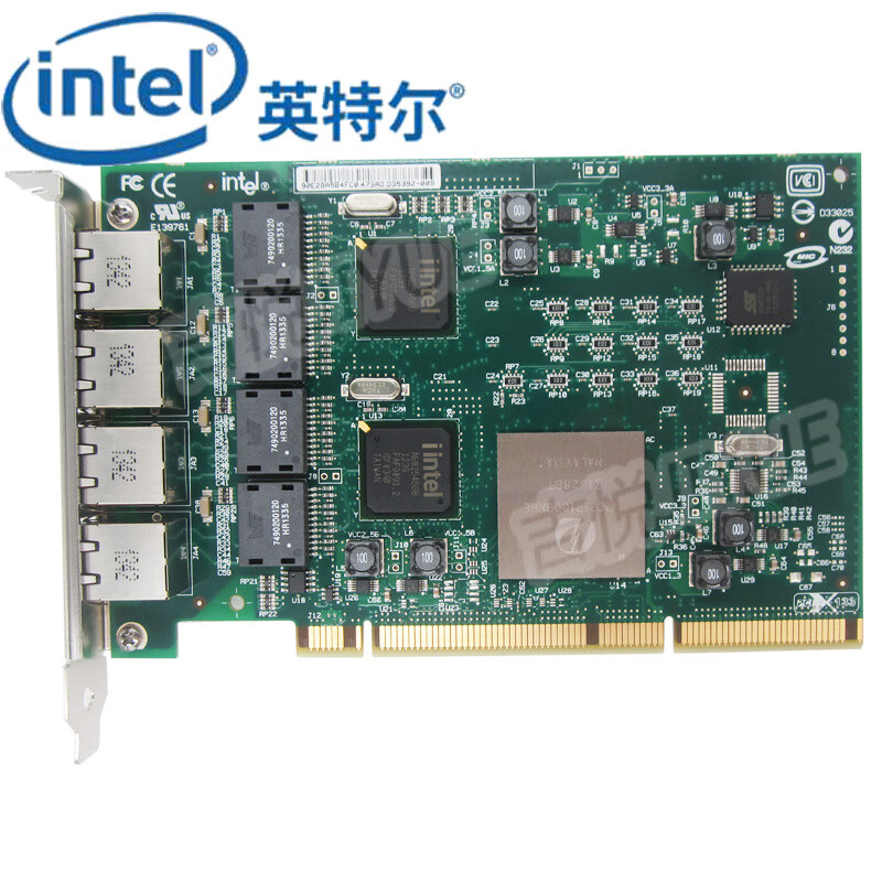 英特尔（Intel） PWLA8494GT四口网卡PRO1000GT服务器台式机PCI-X软路由