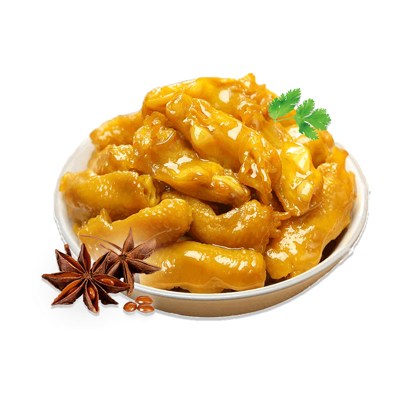 零食宅域鸡脚筋盐焗掌中宝无骨鸡爪网红爆款办公室即吃解馋休闲零食200g