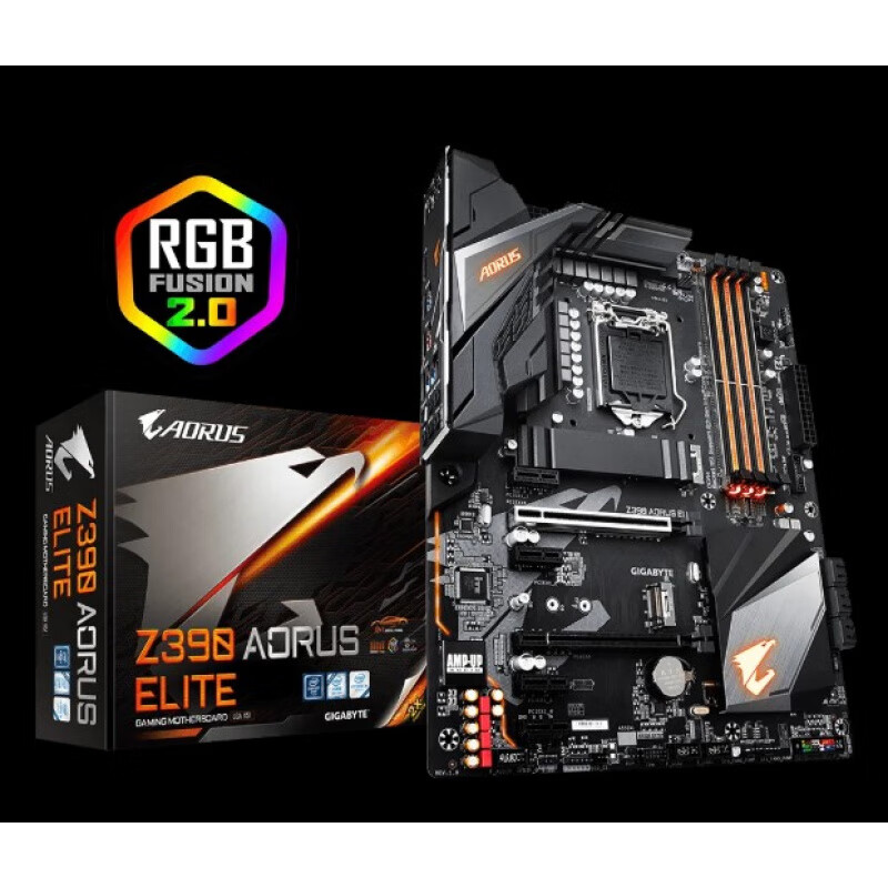 技嘉新到全新盒装主板Gigabyte/技嘉Z390 AORUS ELITE支持1151针 DDR4