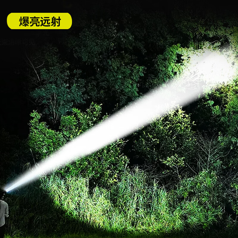 牛王头灯户外强光超长续航充电大容量电池头戴式远射登山钓鱼赶海专用 DW023【8000毫安】续航7-16小时