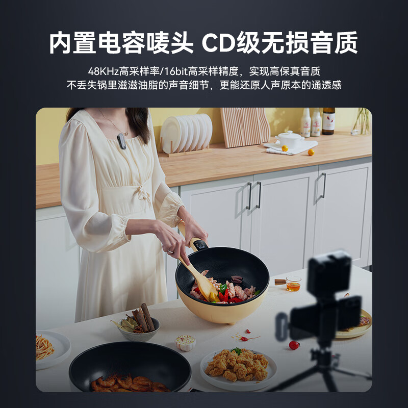 SYNCO 声刻P1S 手机无线麦克风领夹式直播收音专用短视频拍摄录音 P2S黑色（专业版）一拖二 Lightning接口