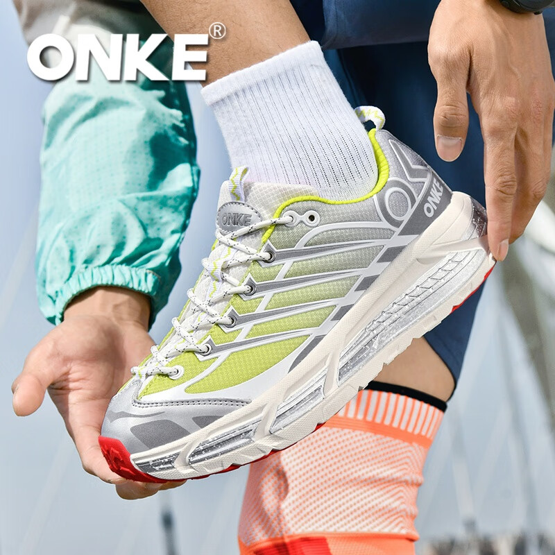 ONKE德国欧克户外运动休闲鞋男鞋经典复古轻盈防滑耐磨情侣跑步鞋女鞋 极光绿 敖丙 43