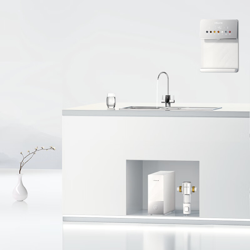万和（Vanward）万和实体店同款 净水「白银水墨」MINI用水中心 VRO-M600-1A+SR-1A+E6-1B