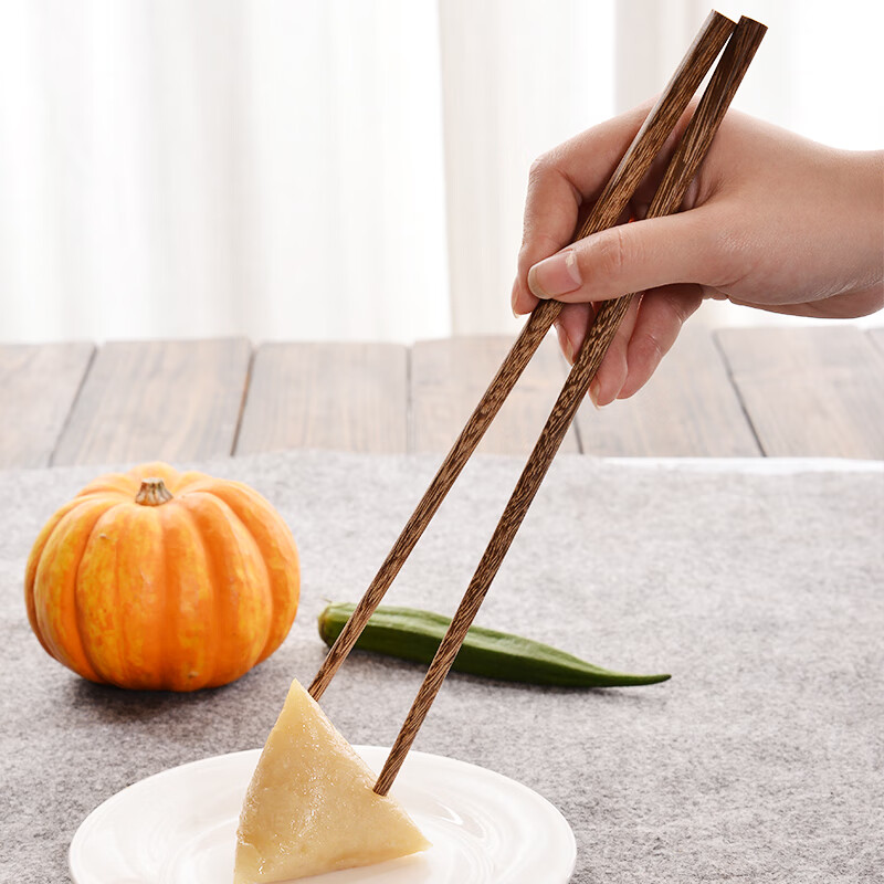 达乐丰鸡翅木无漆无蜡实木筷子家用原木筷耐高温