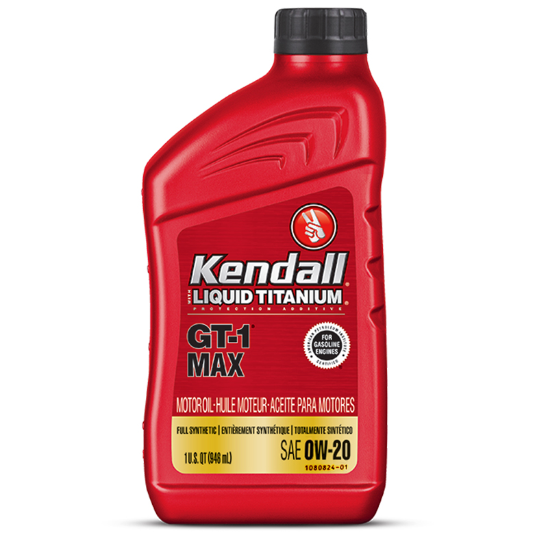 康度（Kendall）美国原装进口 MAX钛流体 全合成机油 0W-20 SN PLUS级 946ML 汽车用品