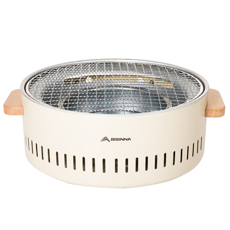 北山狼 戶外圍爐煮茶套裝無煙電碳兩用燒烤爐家用電烤爐 S1+烤網(wǎng)+速燃炭+玻璃茶壺套裝