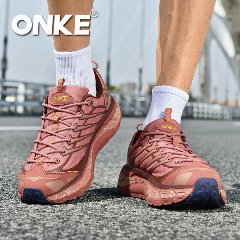ONKE德国欧克户外运动休闲鞋男鞋经典复古轻盈防滑耐磨情侣跑步鞋女鞋 哪吒红 哪吒 37