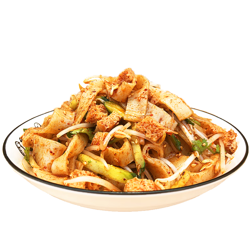 虎钢馋宿迁擀面皮350g6袋  凉皮徐州睢宁邳州特产速食小吃