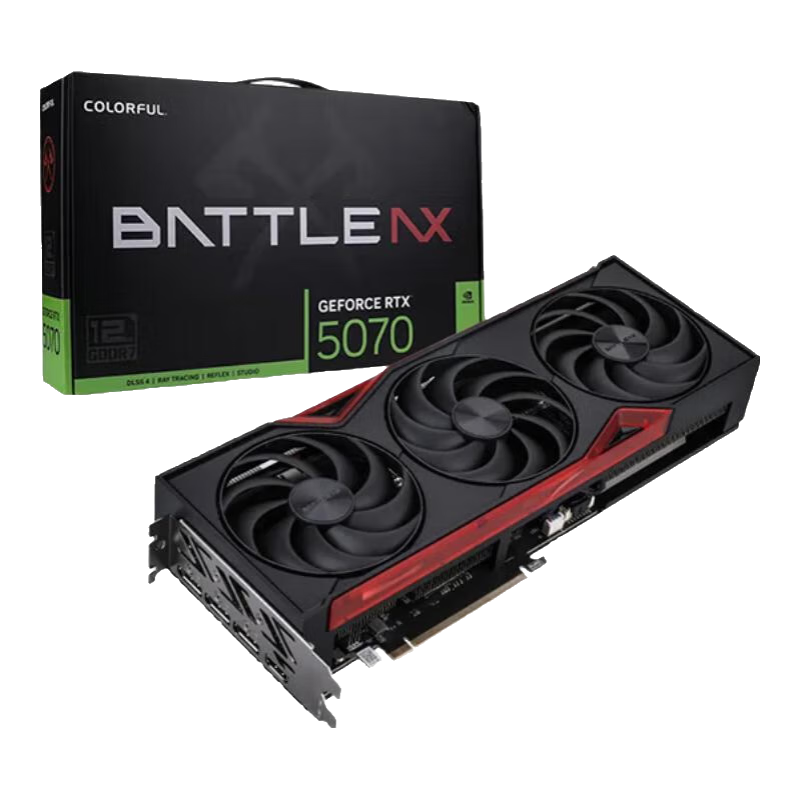 七彩虹RTX 5070獨(dú)立顯卡戰(zhàn)斧豪華版12G臺(tái)式電腦游戲直播渲染剪輯三風(fēng)扇 戰(zhàn)斧RTX5070 豪華版【全新盒裝】 12GB