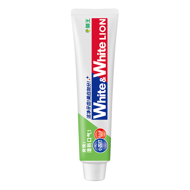狮王（Lion）WhiteWhite小苏打青柠牙膏亮白护龈120g抑菌去口臭去黄去牙渍