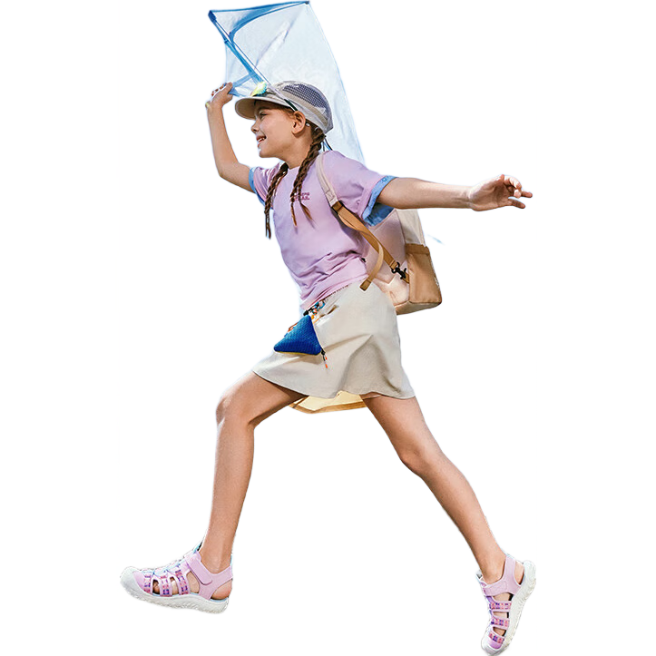 Skechers斯凱奇兒童夏季透氣包頭涼鞋女童軟底休閑戶(hù)外運動(dòng)溯溪鞋303353L