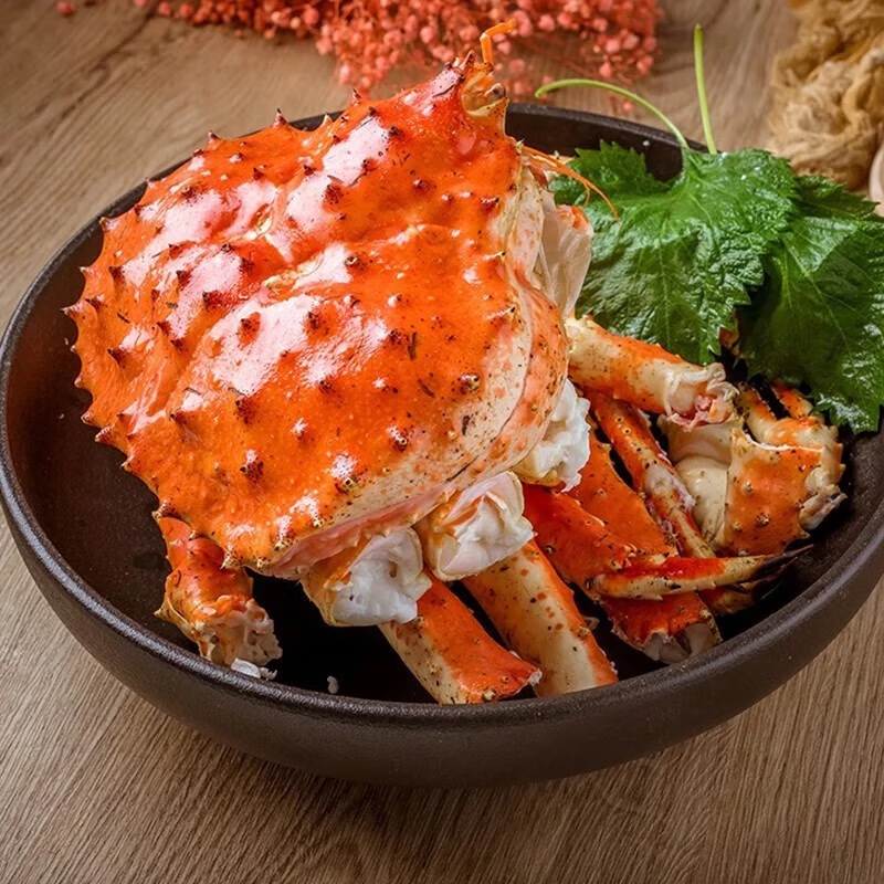 【空运】新鲜帝王蟹生鲜帝王蟹超大帝皇蟹帝王蟹活冻蟹3-10斤 活冻蟹6-7斤整只（礼盒装）