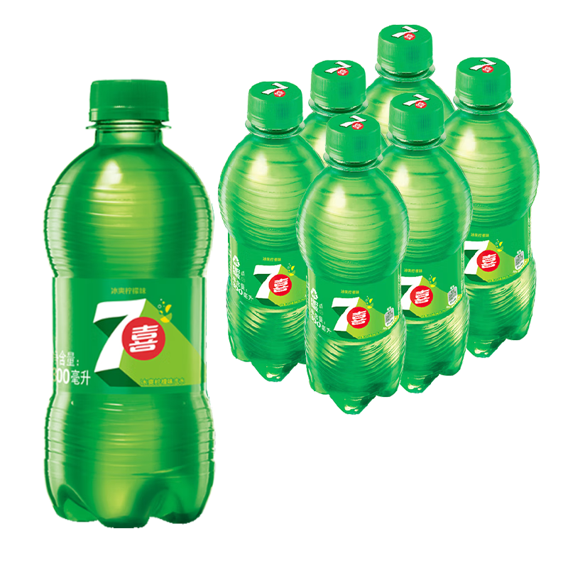 6.9Ԫ¿ ϲ 7up ζ ̼ˮ ³Ʒ ϰװ ζϲ300ml*6ƿ6.9Ԫȯ