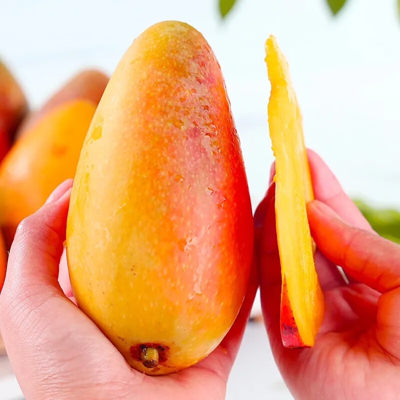 百味心诚海南贵妃芒果 新鲜水果甜心芒果热带现摘红金龙芒果整箱水果 含箱5斤精选果 单果100g起  净重4.5斤