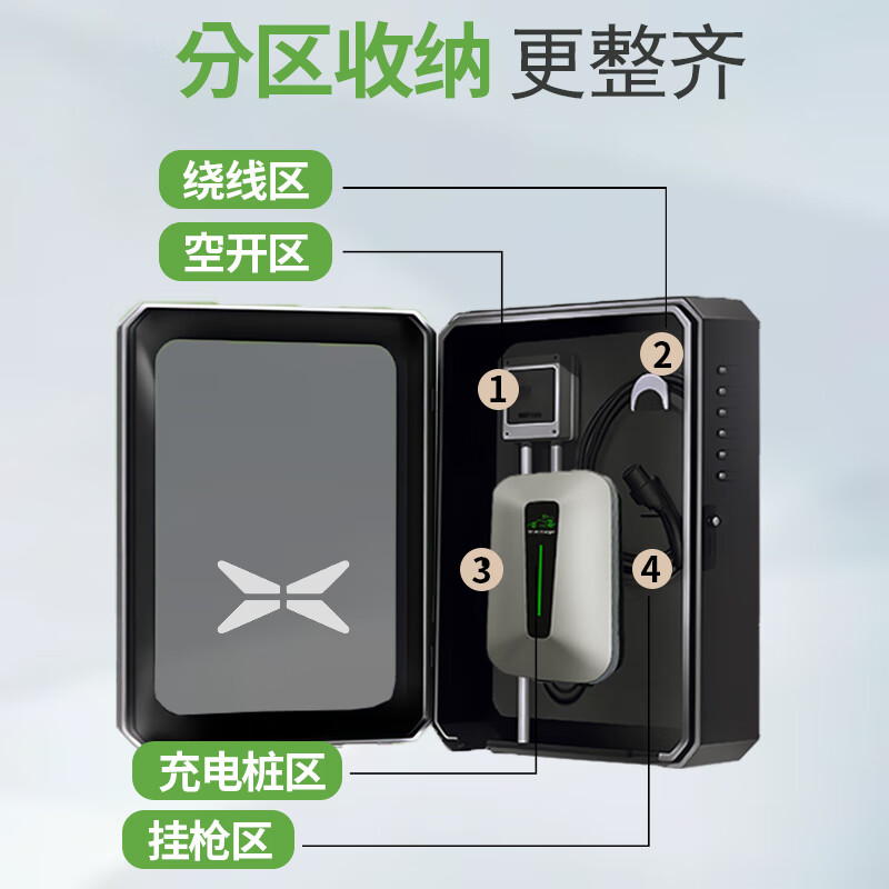 ROMADA小鹏g6充电桩保护箱防水p7+新款g9原厂7kw配电箱mona立柱m03防护罩x9壁挂一体家用新能源汽车用品 全屏玻璃-两用锁-带立柱【50*60*25】 小鹏新能源专用