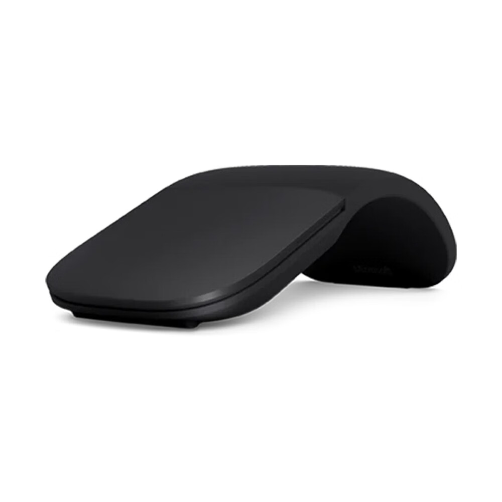 微软Surface arc鼠标无线折叠蓝牙鼠标便携超薄触控Mac/Wins通用电脑外设兼容带电池4.0/4.1/4.2/5.0 典雅黑|原封盒装|送鼠标垫