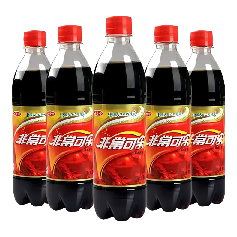 娃哈哈碳酸飲料非?？蓸?lè )500ml汽水整箱裝 快樂(lè )水 WHM 500ML*5瓶 嘗鮮裝
